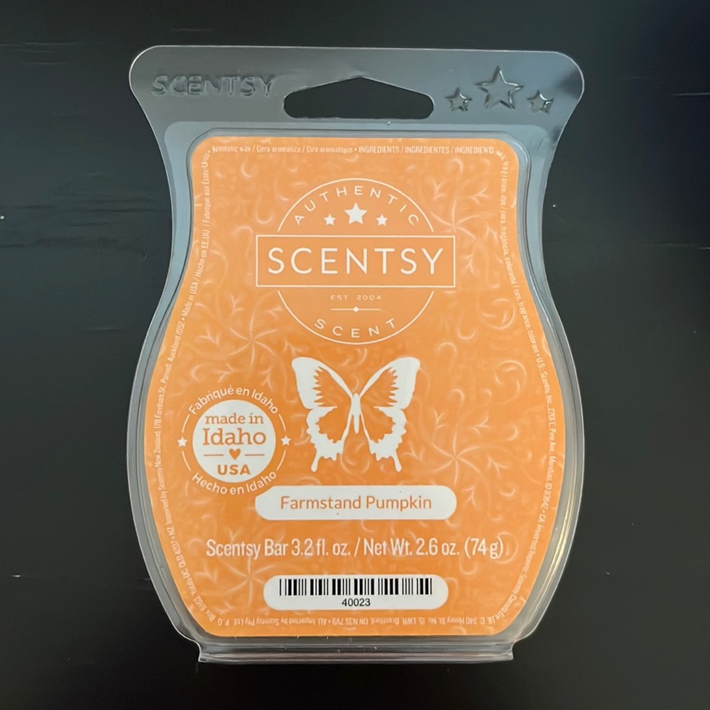 Scentsy Farmstand Pumpkin wax bar